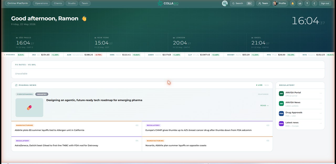 Collabio Platform — Home